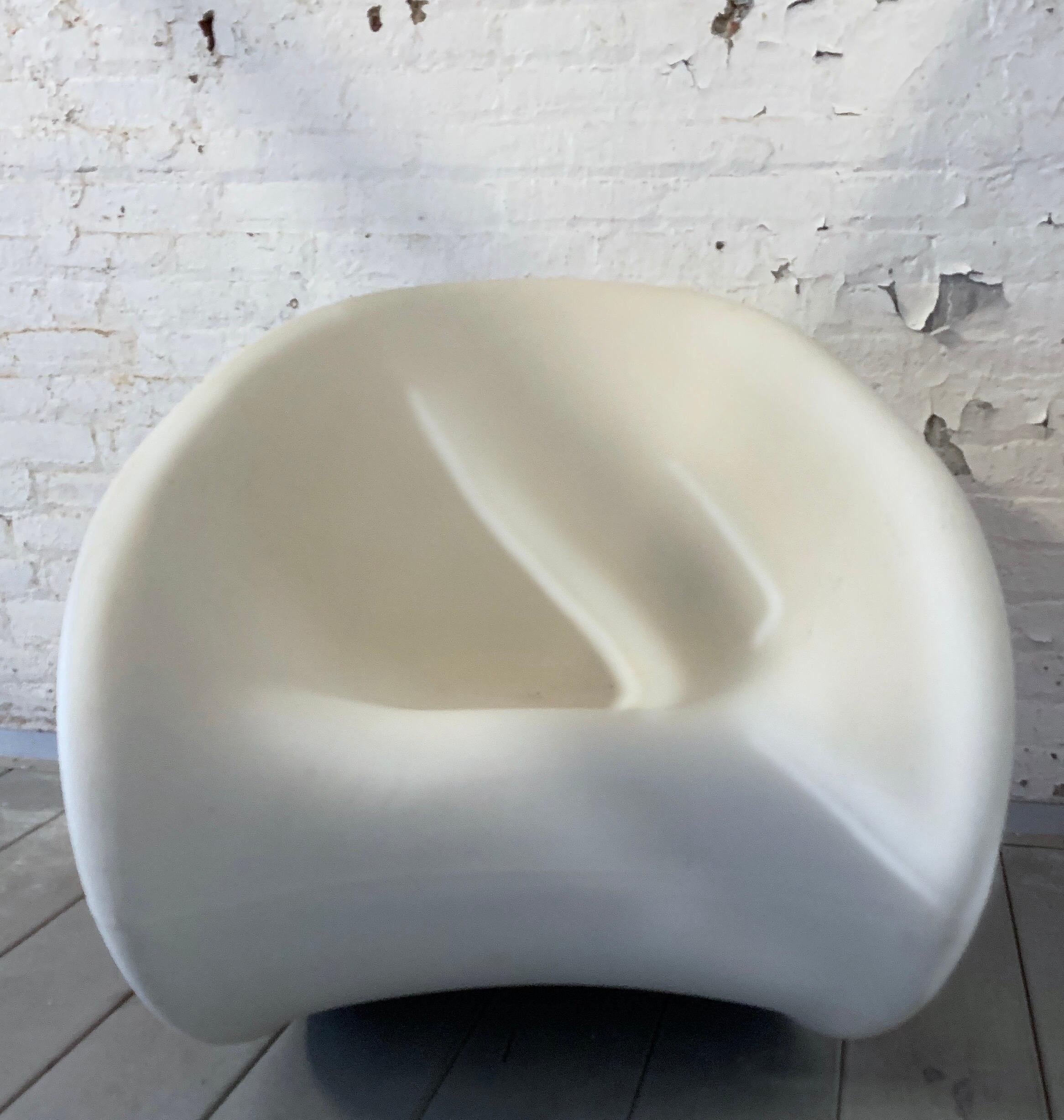 Italian Space Age Sedia MT3 Rocking Chair by Ron Arad for Driade Italy, Red