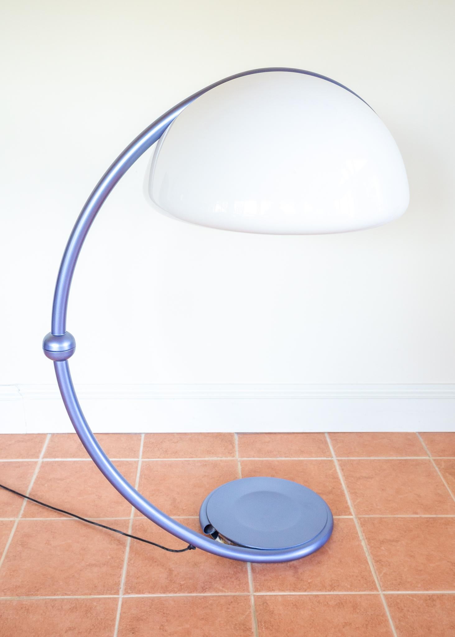 Lampadaire Space AGE Serpente Elio Martinelli 1960s Italian Designer Mid Century en vente 8