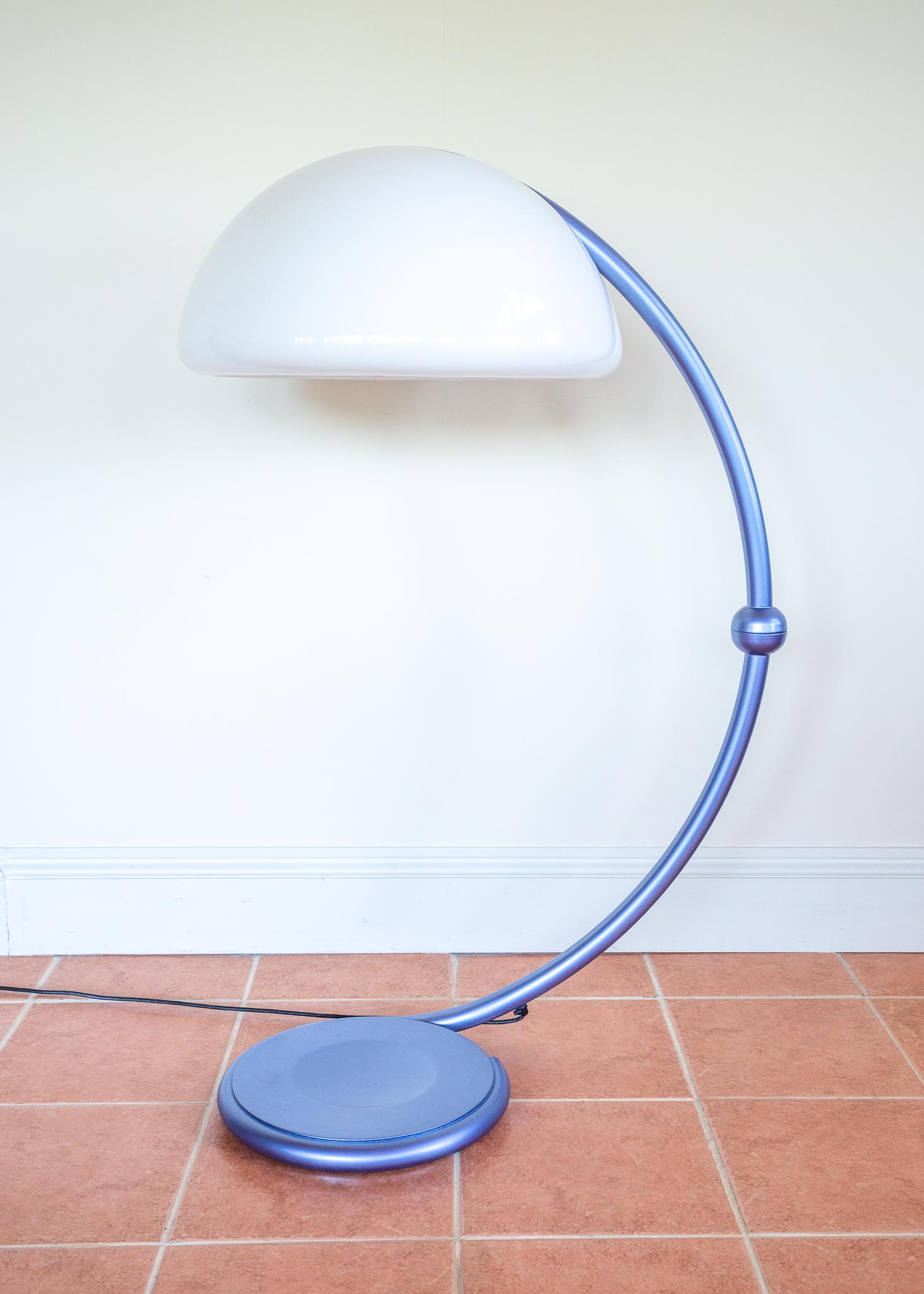 Lampadaire Space AGE Serpente Elio Martinelli 1960s Italian Designer Mid Century en vente 2