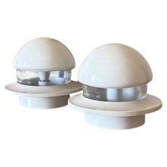 Space age set of 2 bedside table lamps, Italy, 1970