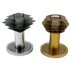 Space age set of 2 table lamps, Italy 1970s