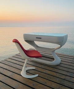 Space Age Set of Two Dinning or Easy Chairs Made in Spain, 1970s