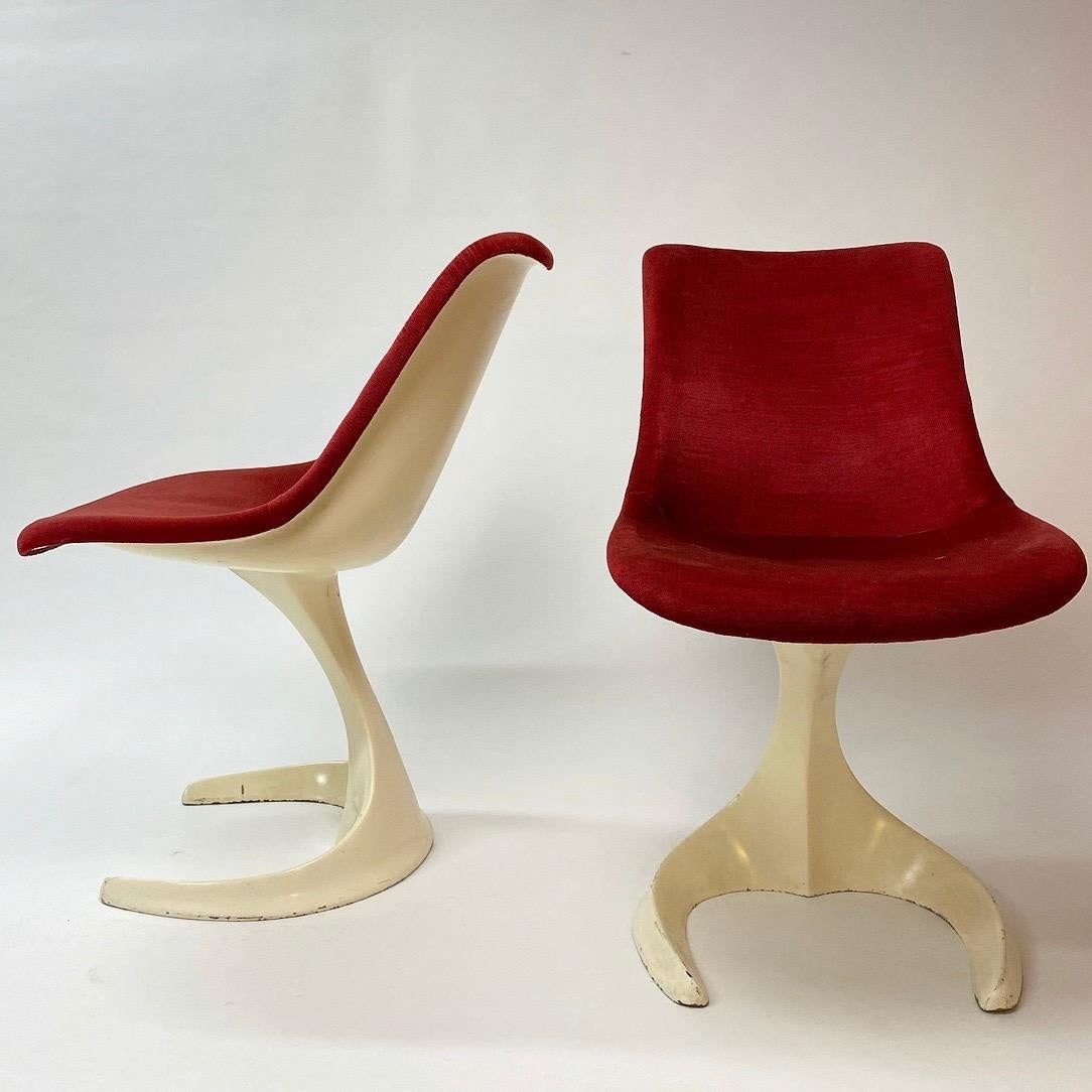 Space Age Set of Two Dinning or Easy Chairs Made in Spain, 1970s For Sale 1