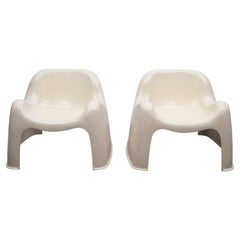 Set di due sedie da salotto "Toga" di Artemide in stile Space AGE, disegnate da Sergio Mazza