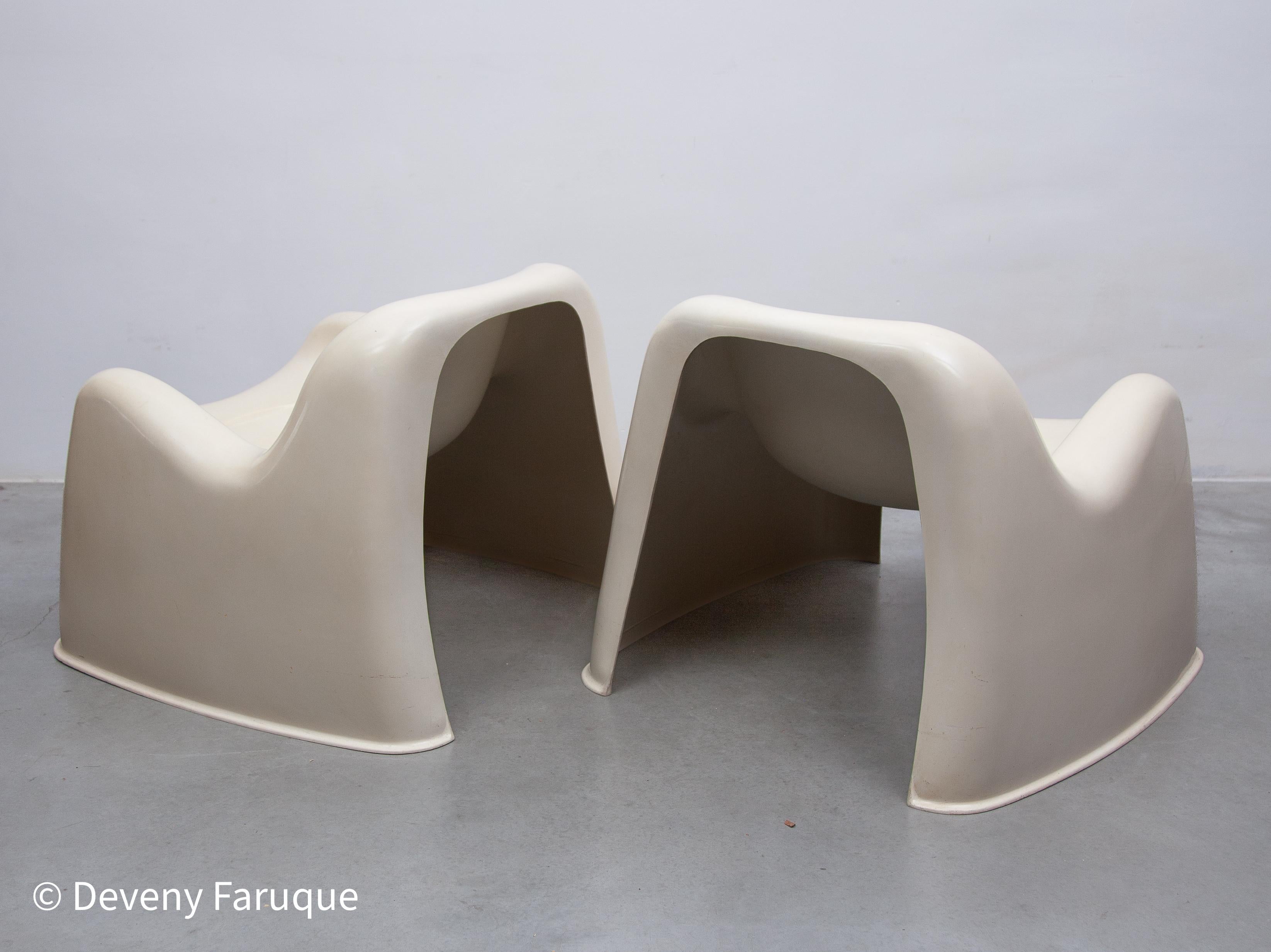 Conjunto de dos tumbonas Artemide 