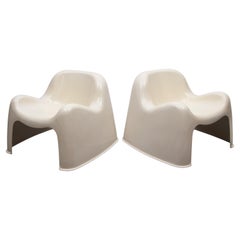 Space Age Set of Two "Toga" Artemide Lounge Chairs designed by Sergio Mazza