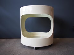 Space Age Beistelltisch "Luna" mit Glasplatte von Opal:: Deutschland