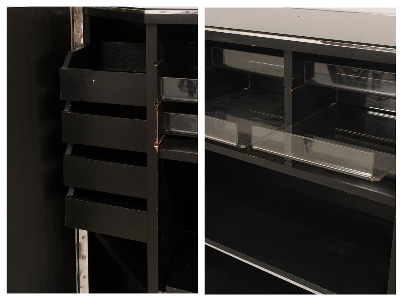 Steel Space age sideboard; Italy, c. 1960. For Sale