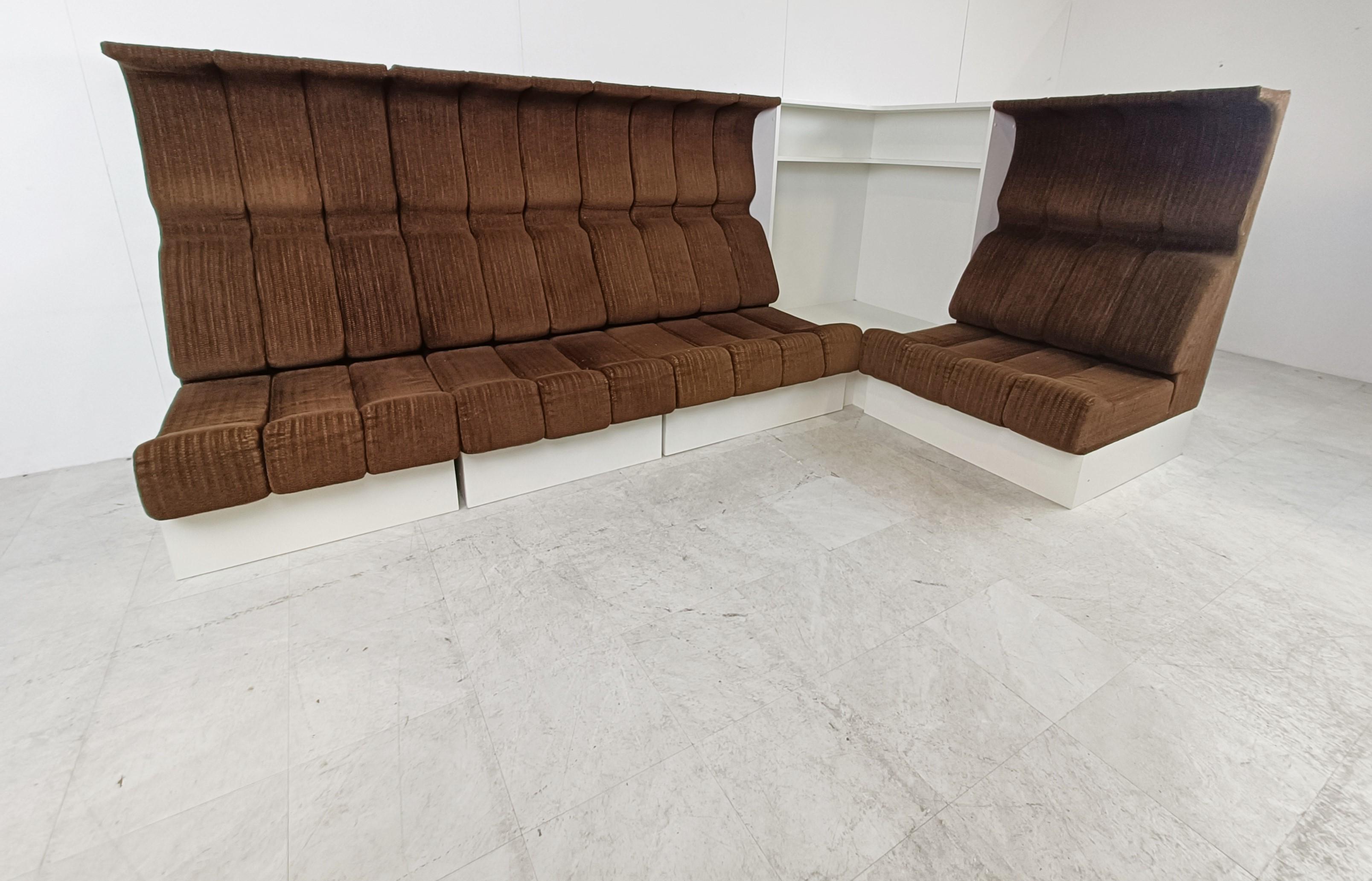 Space Age Sofa by Interlübke, 1970s In Good Condition For Sale In HEVERLEE, BE