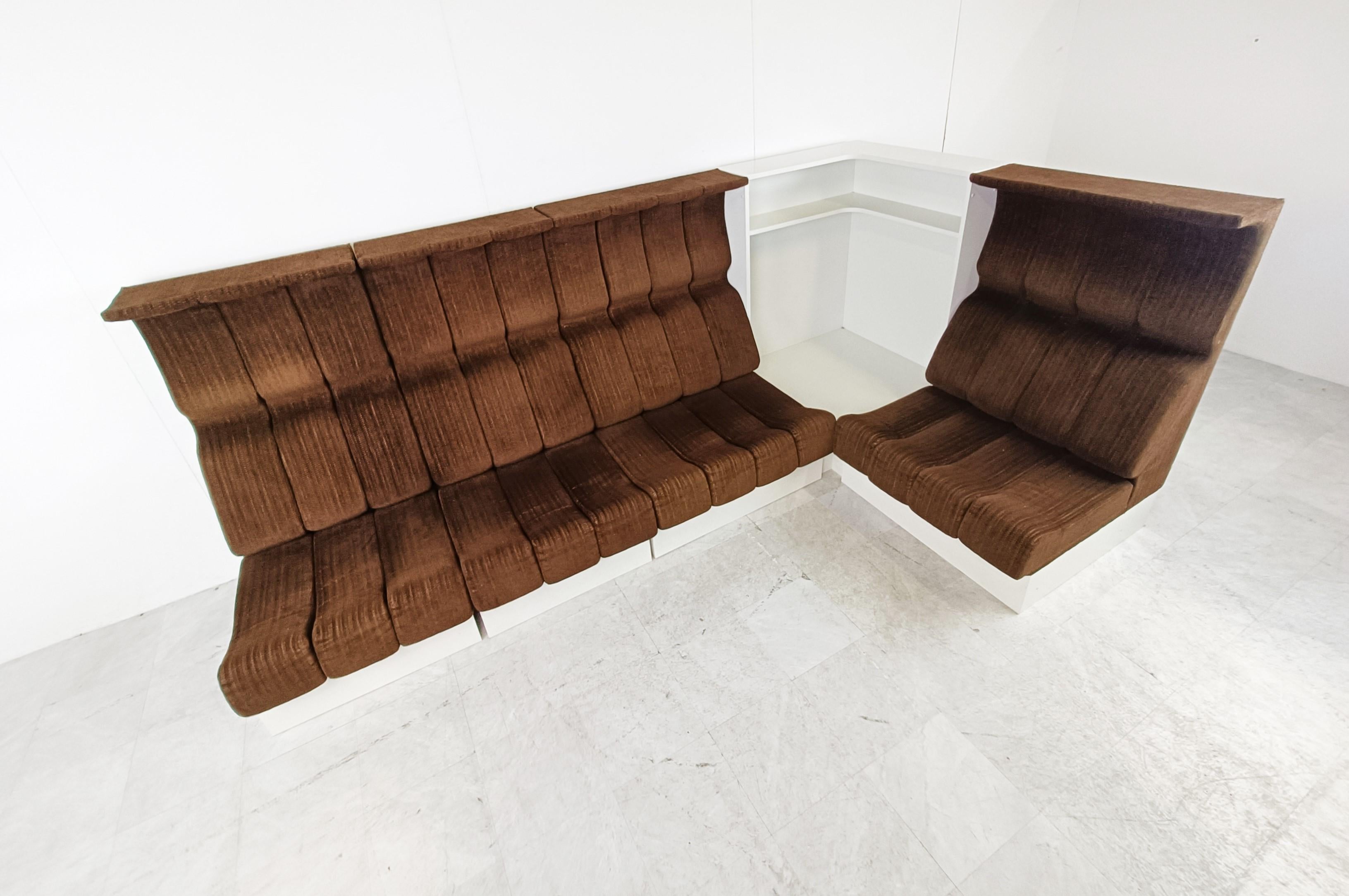 Late 20th Century Space Age Sofa by Interlübke, 1970s For Sale