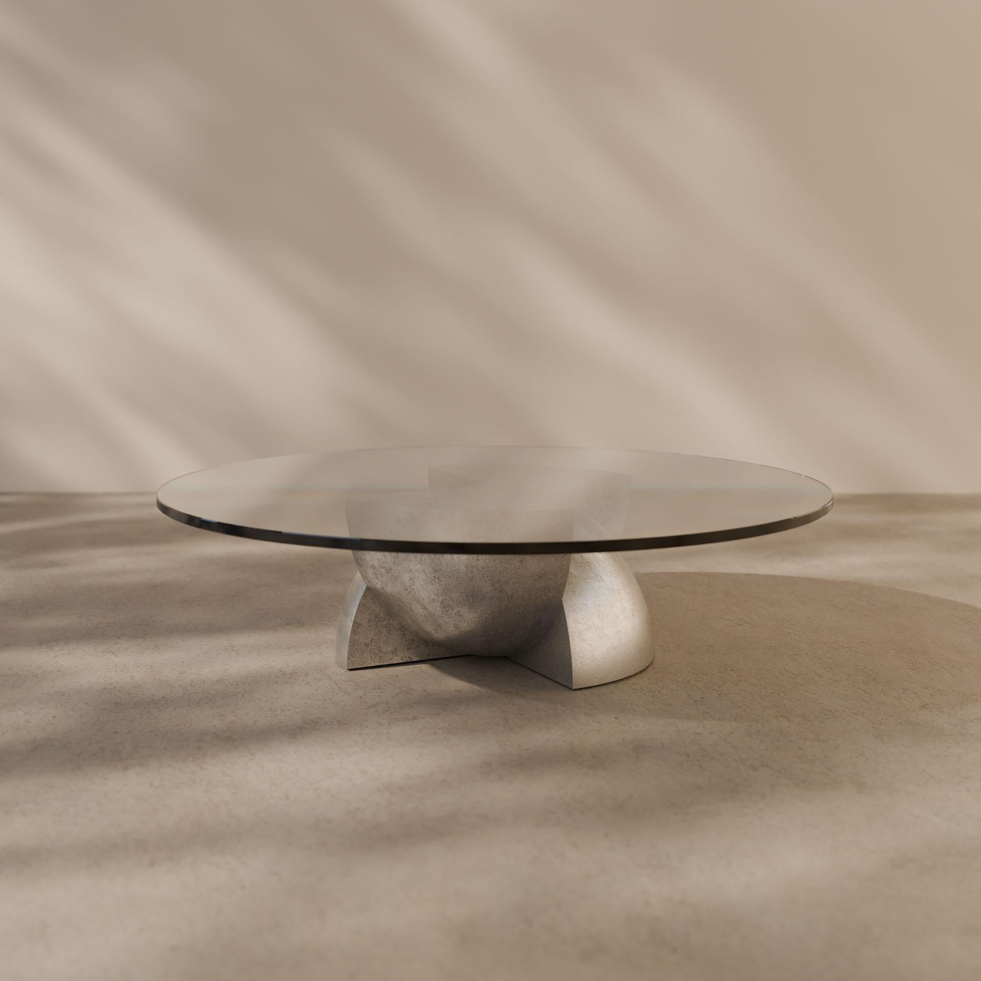 Space-Age Solid Cast Aluminium ‘Axis’ Sculptural Coffee Table In New Condition For Sale In London, GB