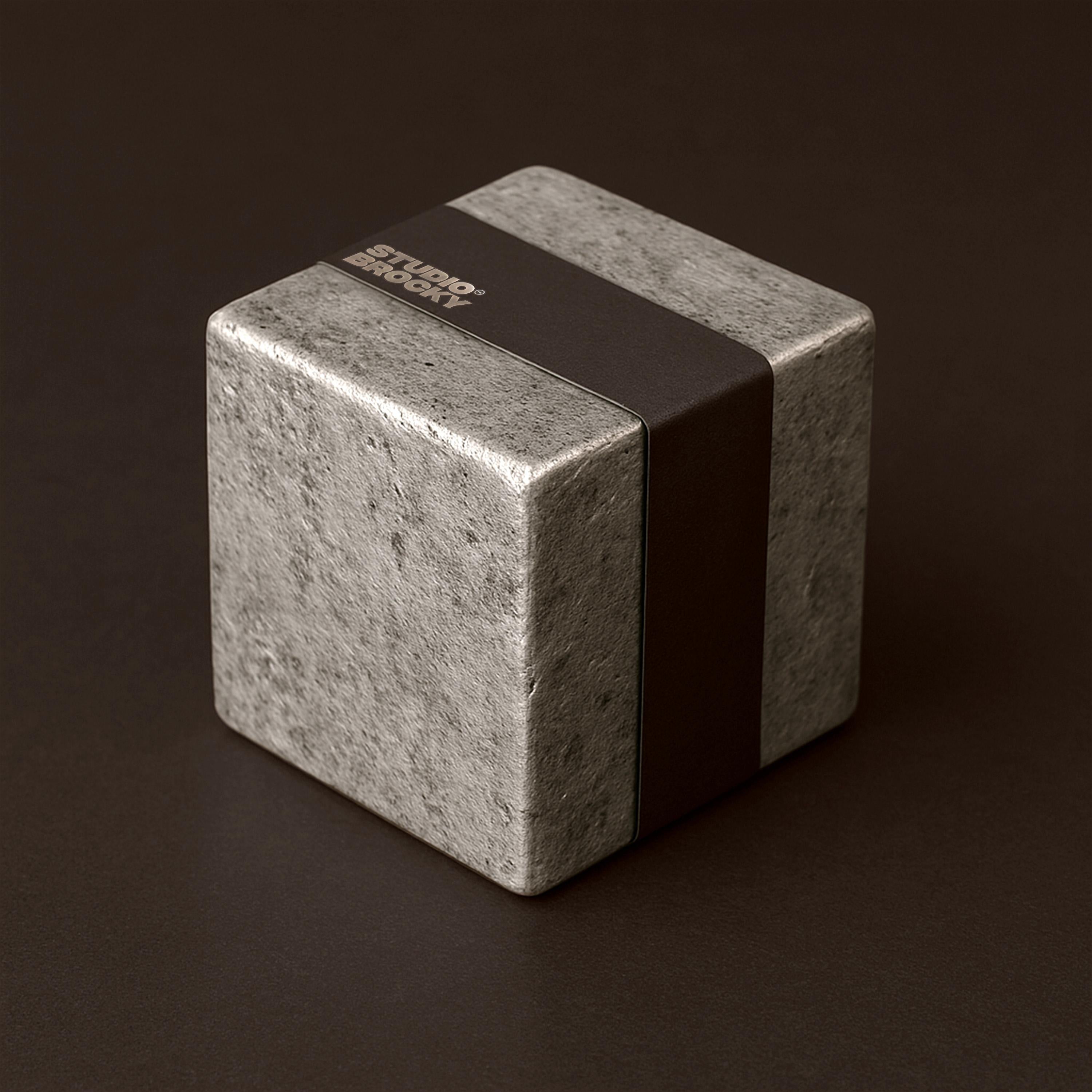 Contemporary Space-Age Solid Cast Aluminium ‘Capsule’ Sculptural Pedestal For Sale