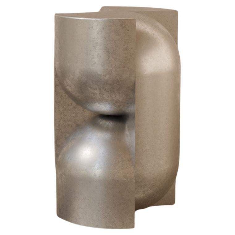 Space-Age Solid Cast Aluminium ‘Capsule’ Sculptural Pedestal