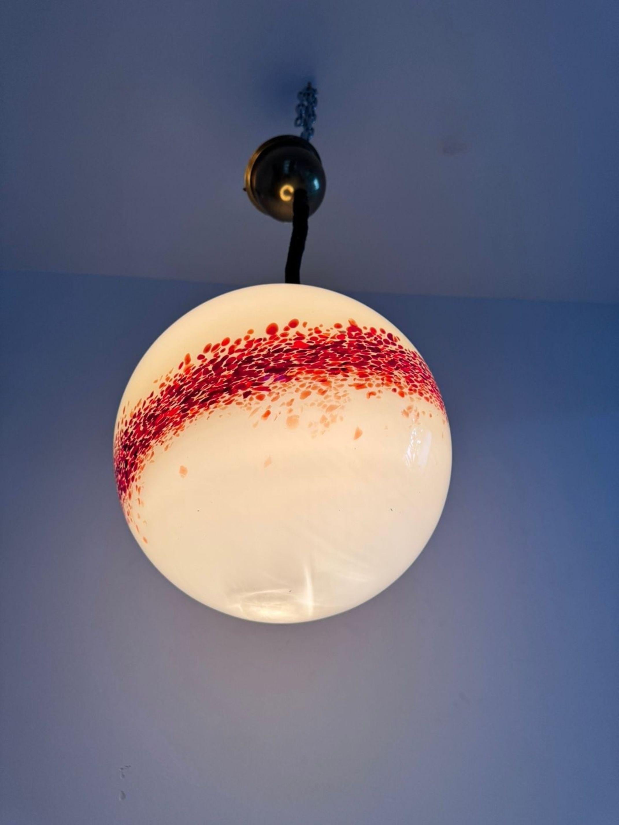 Space Age Sphere-Kronleuchter ITSO Mazzega aus Muranoglas, Italien, ca. 1970er Jahre im Angebot 5
