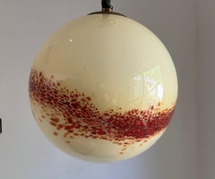Lampadario a sfera A Space ITSO Mazzega in vetro di Murano, Italia circa anni '70