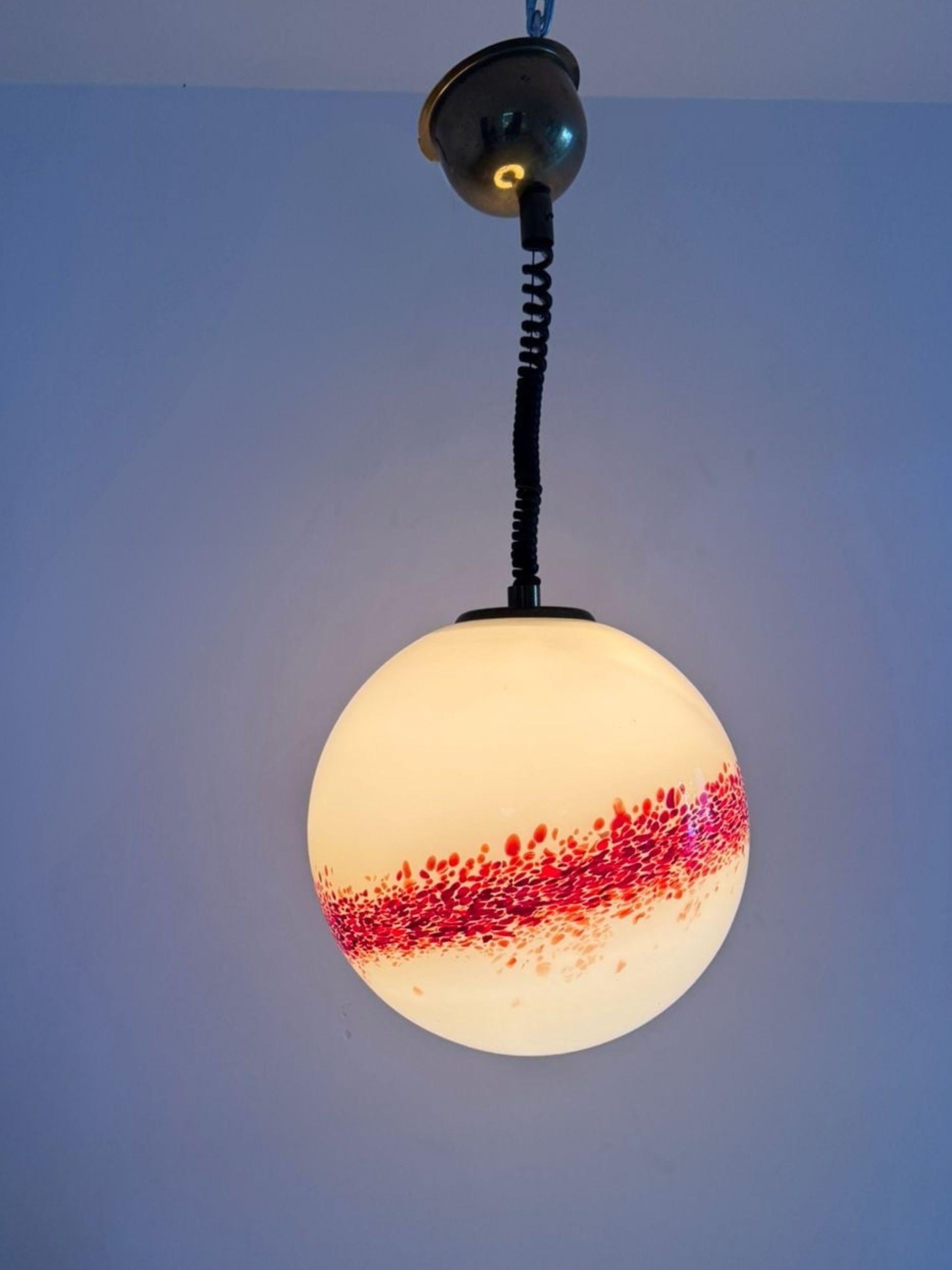 Space Age Sphere-Kronleuchter ITSO Mazzega aus Muranoglas, Italien, ca. 1970er Jahre im Angebot 4