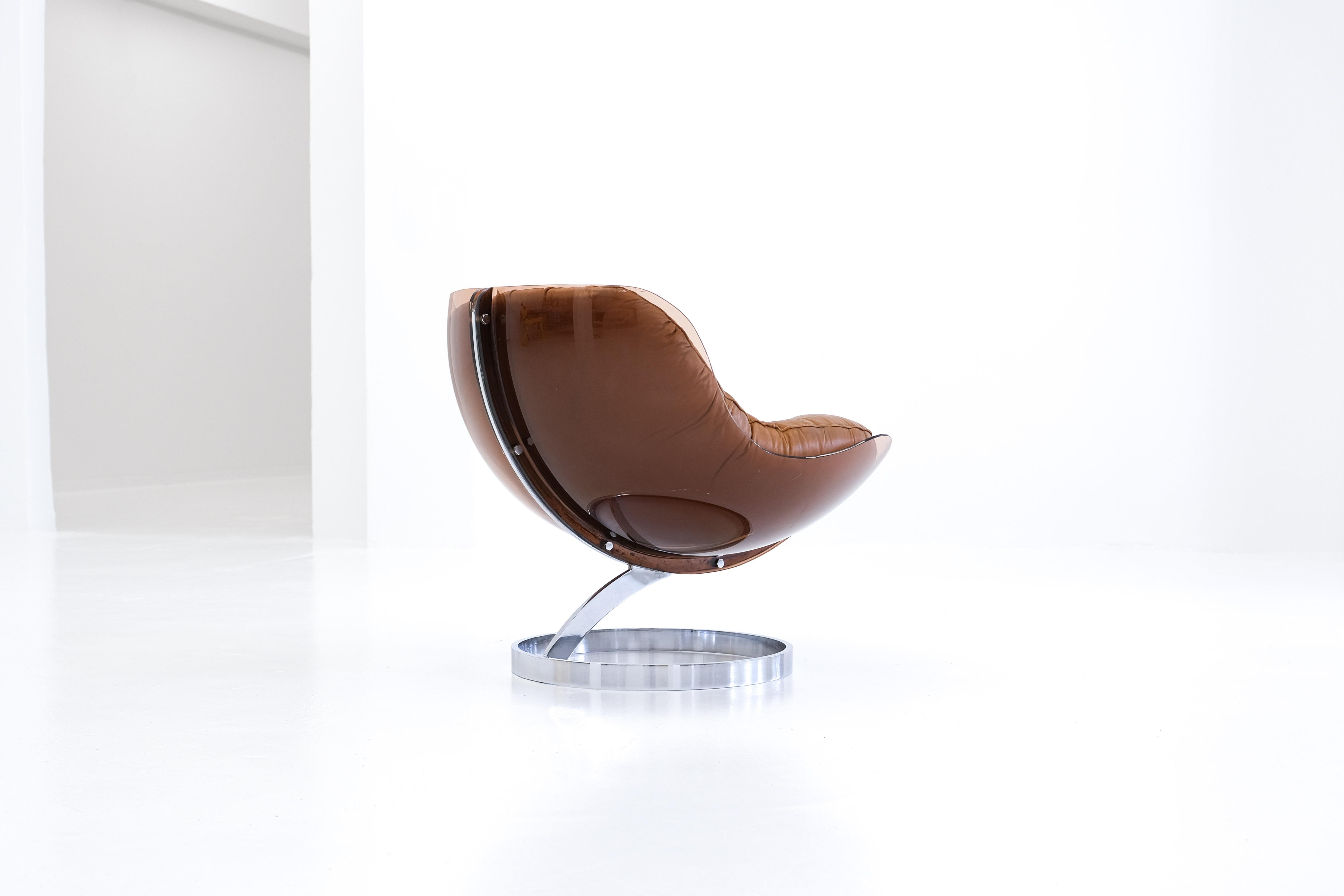 Space Age Sphère Lounge Chair by Boris Tabacoff for Mobillier Modulaire Modern In Good Condition In Munster, NRW