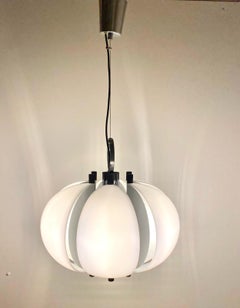 Space age " Spicchio " Chandelier, by Aroldi & Aroldi for Stilnovo, Italy 1970s