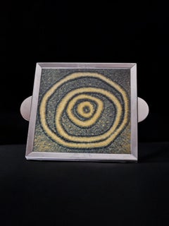 Space age spiralförmiger Untersetzer aus Keramik, Spanien, 1970er Jahre