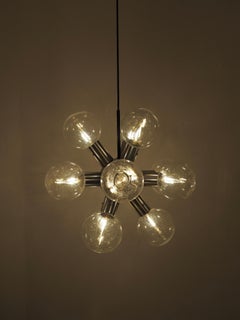 Space Age Sputnik "Atomium" Chandelier by J.T. Kalmar, 1960s