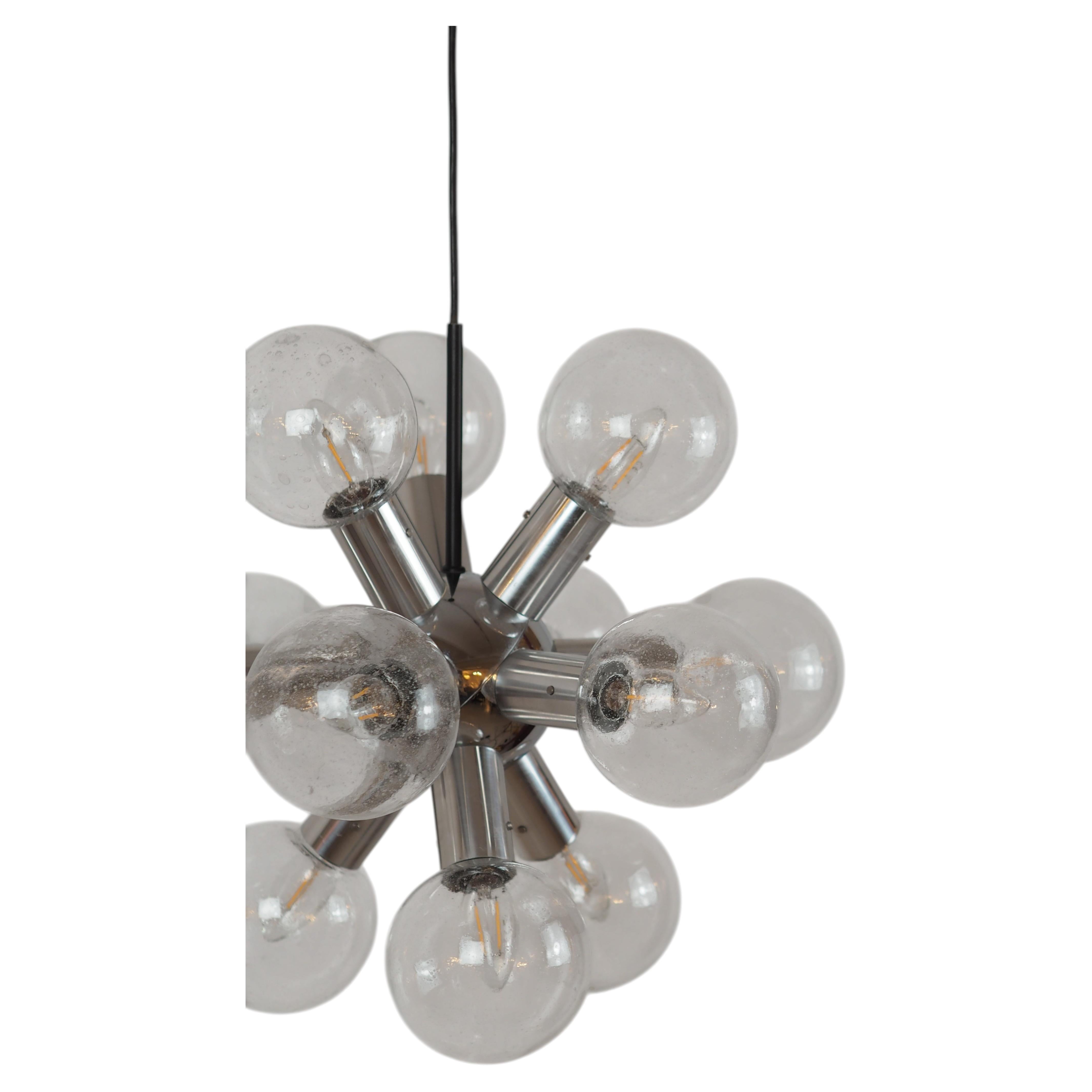 Lustre "Atomium" en forme de Sputnik de J.T. AGE Kalmar, années 1960 en vente