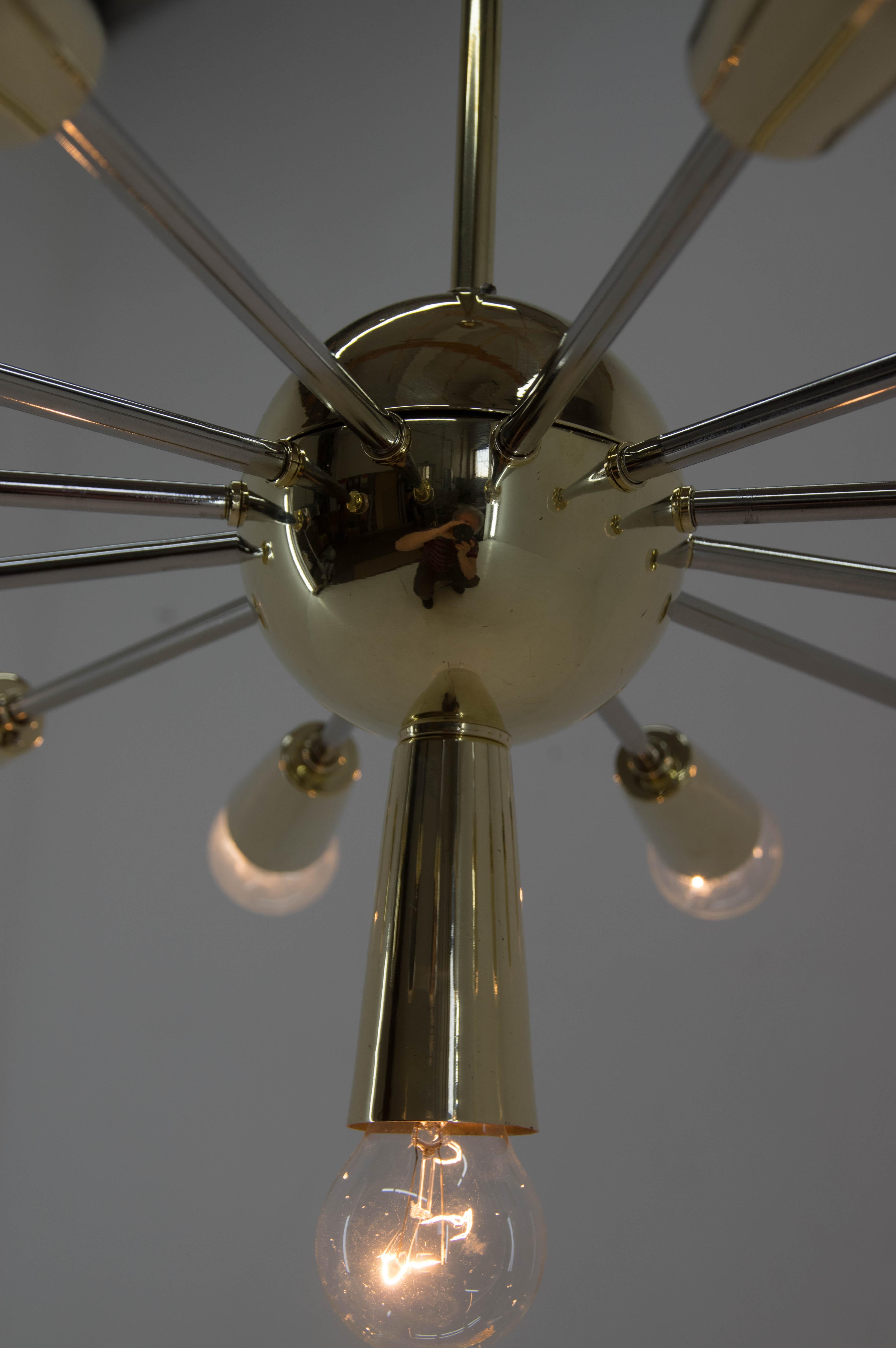 Space Age Sputnik Chandelier in Perfect Condition, Czechoslovakia, 1960s For Sale 6