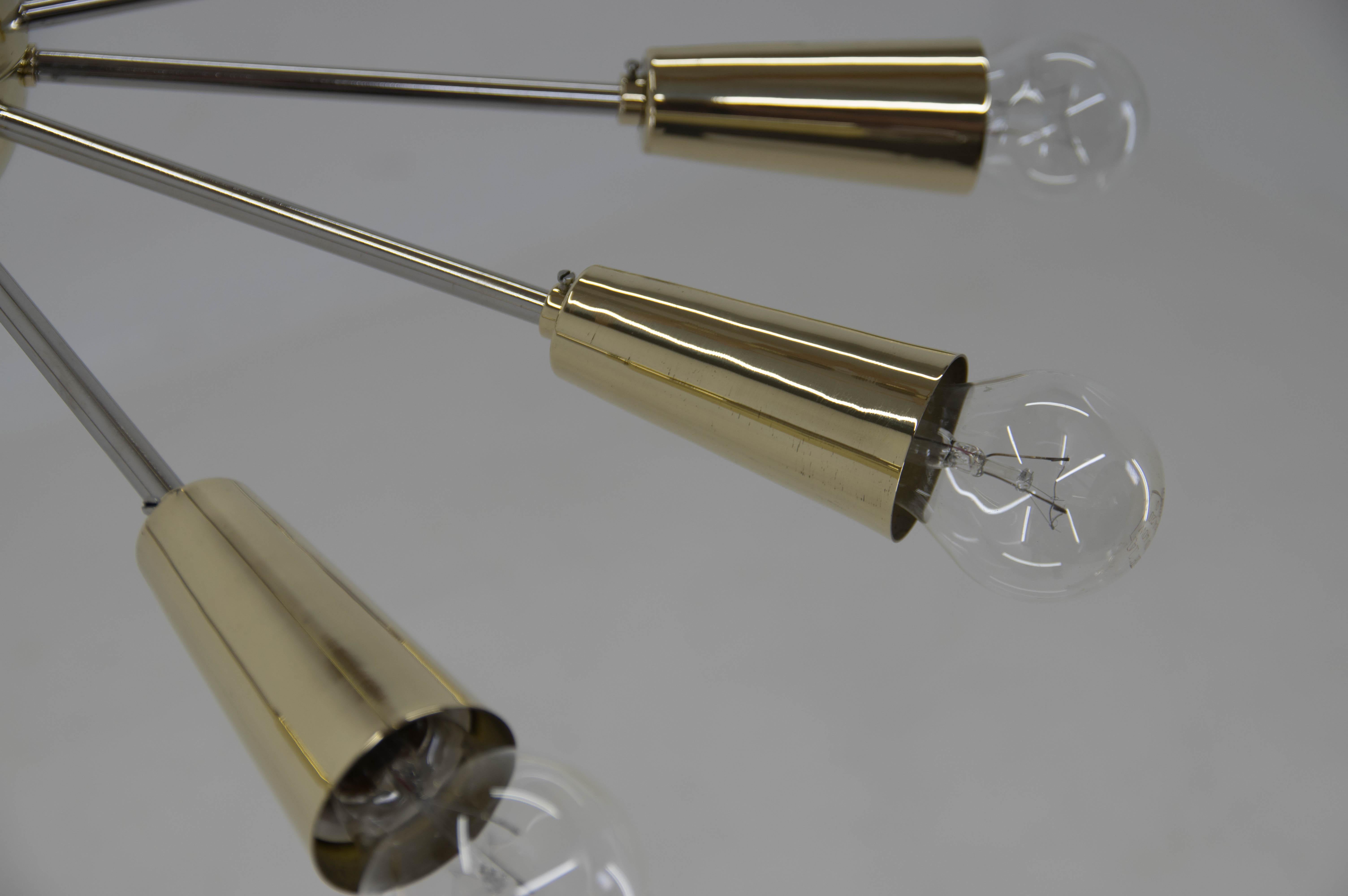 Space Age Sputnik Chandelier in Perfect Condition, Czechoslovakia, 1960s For Sale 2