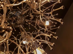 Space Age Sputnik Chrome Pendant Lamp by Gaetano Sciolari, Italy, 1970s