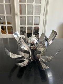 1970s Space Age Sputnik Table Lamp in Chrome with Adjustable Petals