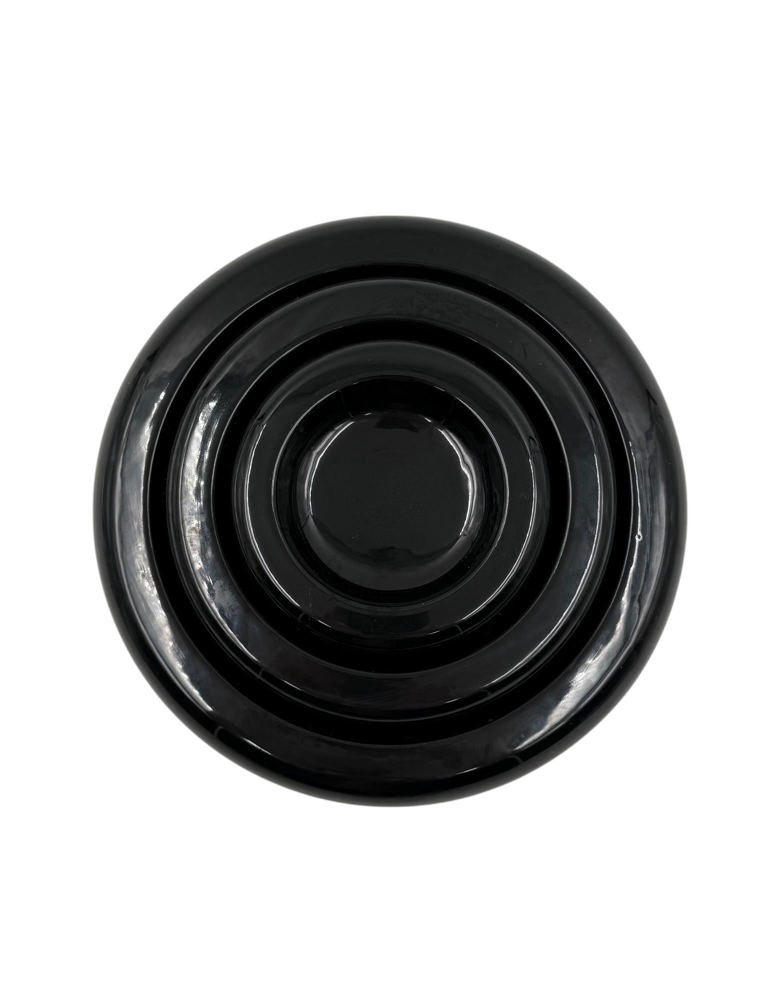 Space age stacked ceramic ashtrays / vide poche / centerpiece, Italy 1970s in vendita 5