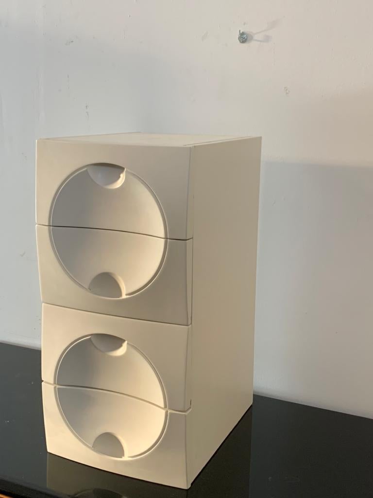 Armarios de madera lacada estilo Space Age, años 70, set de 2 Era espacial en venta