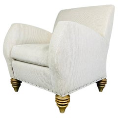 Chaise Club Off-White de style A Space Par Larry Laslo Pour Directional