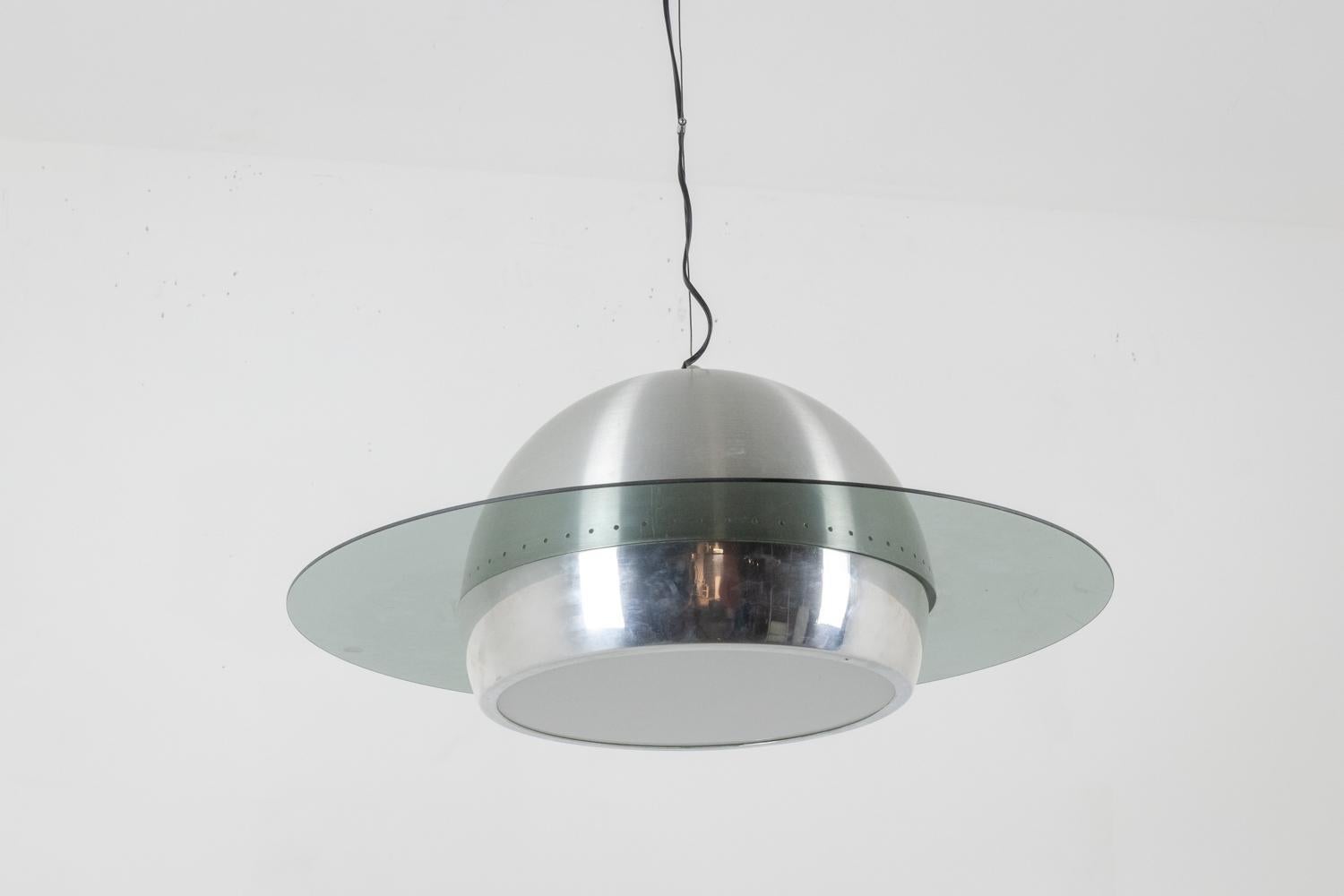 Italiano Lampada a sospensione in stile Space AGE. 1970s. in vendita