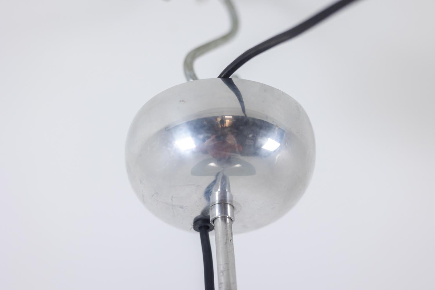 Spazzolato Lampada a sospensione in stile Space AGE. 1970s. in vendita