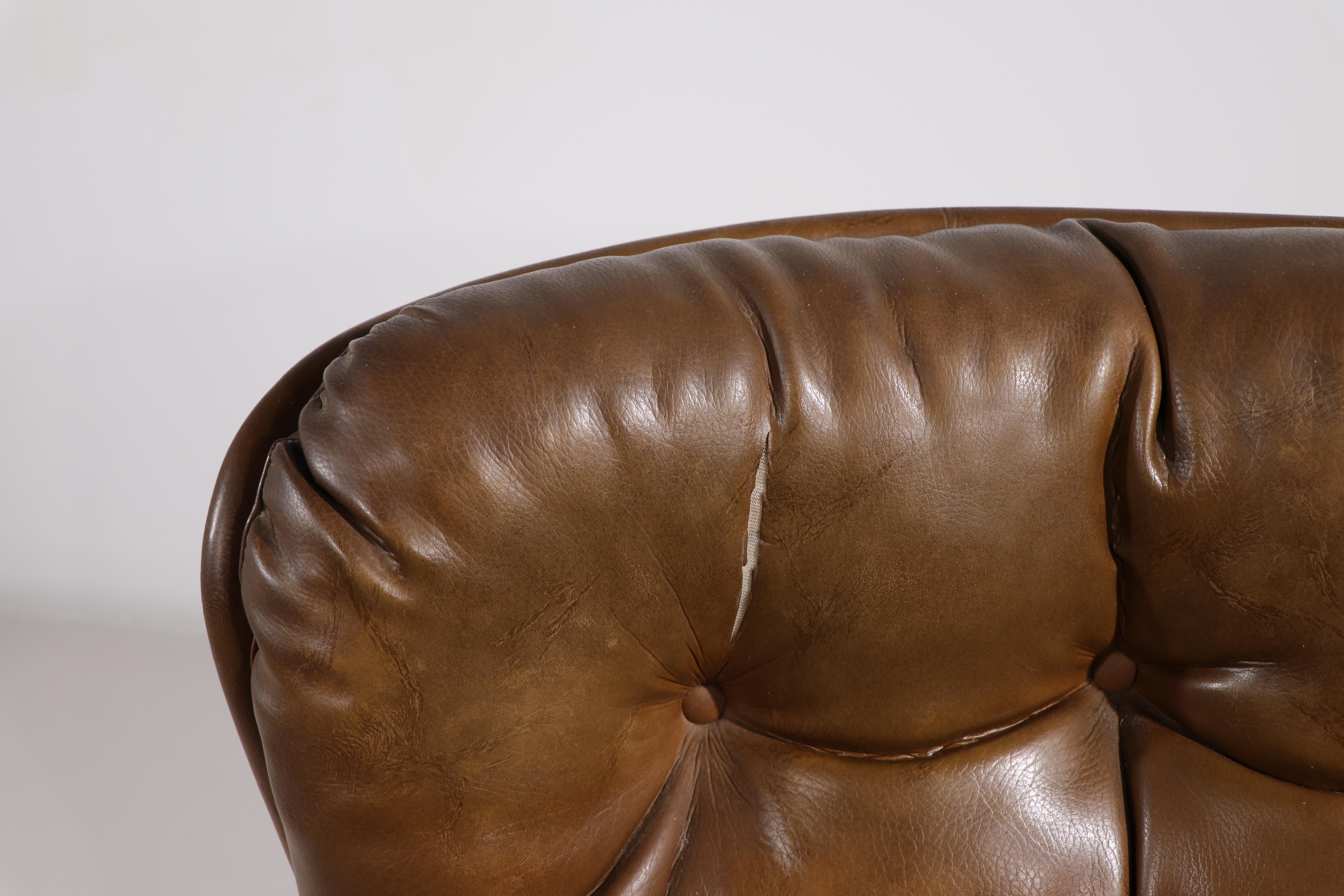 Space Age Swivel Chair by Charlton after Baughman In Good Condition In New York, NY