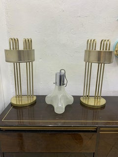 Lampe de table Space Age d'Aldo Nason pour Mazzega en verre de Murano Italie:: vers 1970