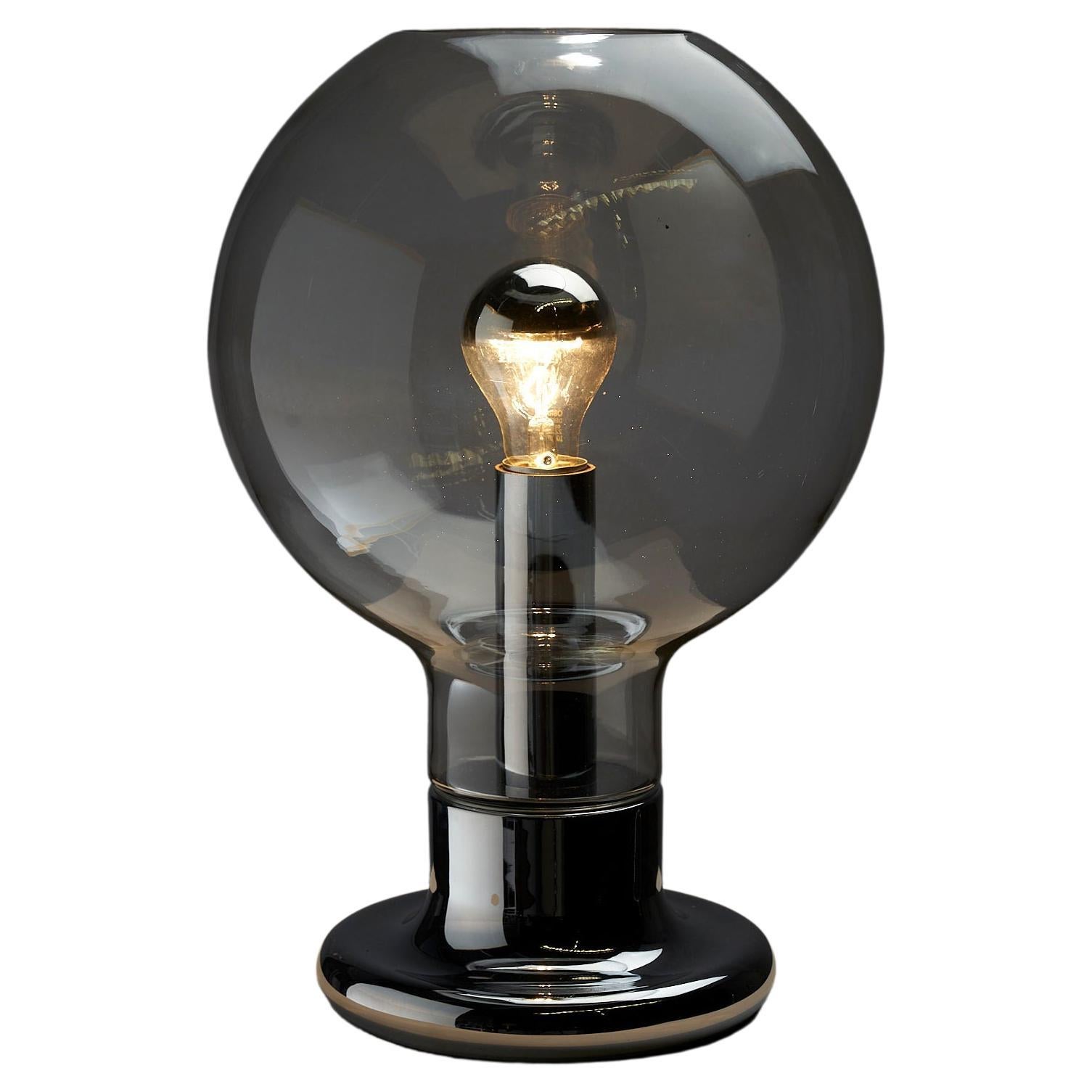 Space Age-Tischlampe mit Cosack-Glaskugel 