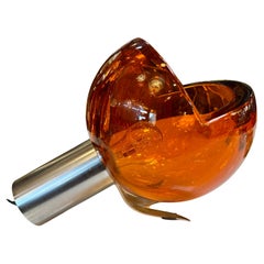 Space Age Table Lamp by Flavio Poli , Murano Glass. Italy 1970s.