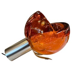 Space Age Table Lamp by Flavio Poli , Murano Glass. Italy 1970s.