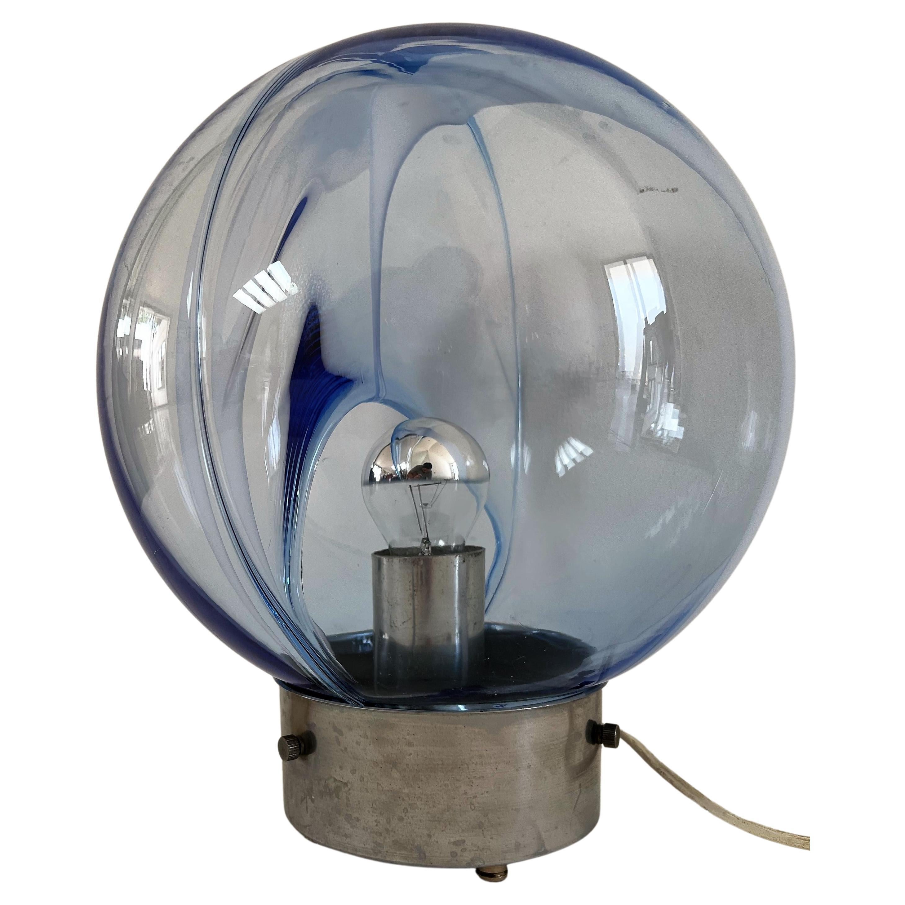 Lampe de bureau de l'ère spatiale de Toni Zuccheri pour Venini, 1960, en verre de Murano