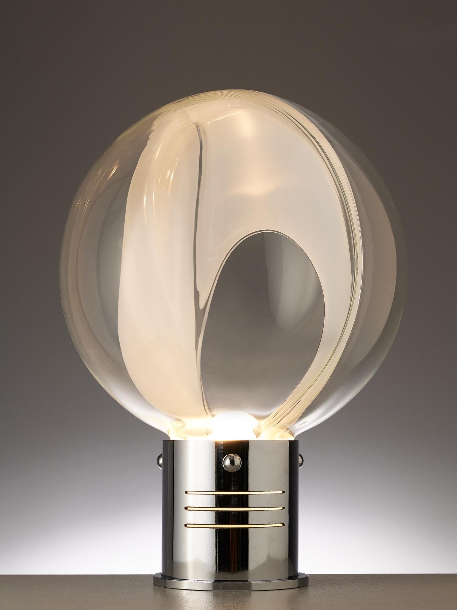 Space Age Table Lamp by Toni Zuccheri for Venini, 1960s 1