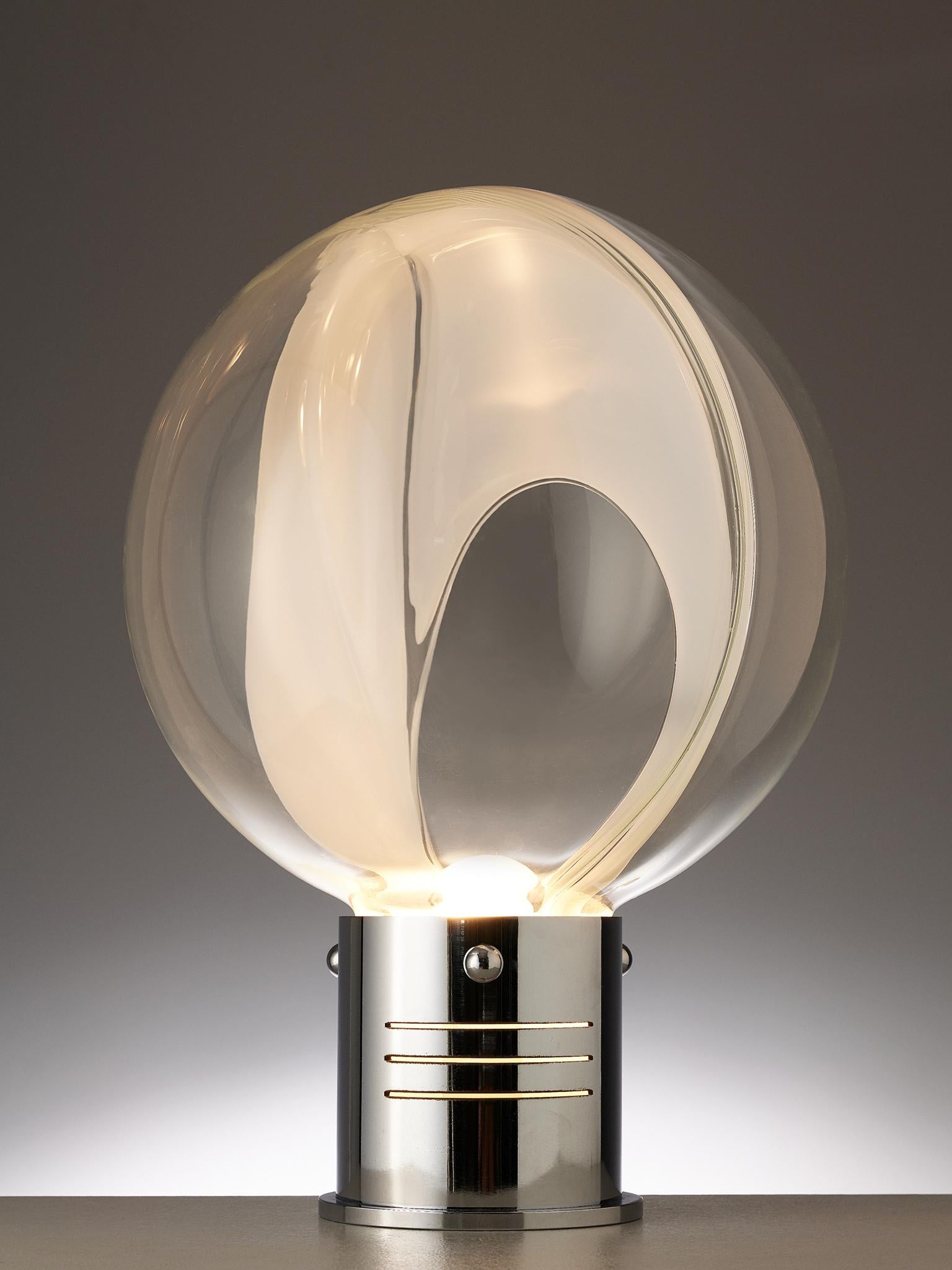 Mid-Century Modern Space Age Table Lamp by Toni Zuccheri for Venini