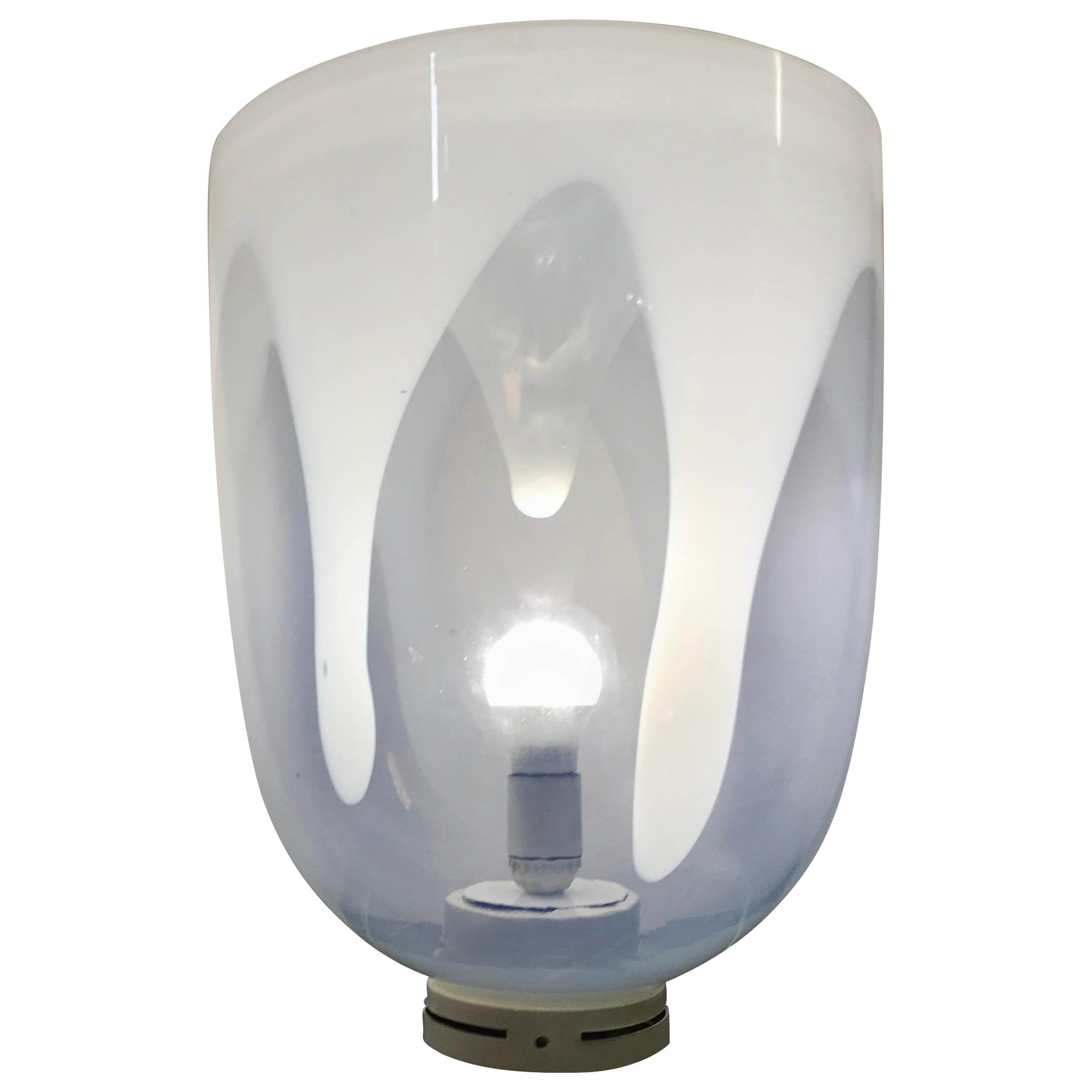 Lampe de bureau de l'ère spatiale de Toni Zuccheri pour Venini en verre de Murano