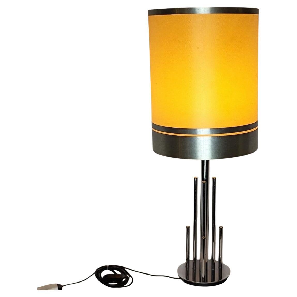 Space Age Table Lamp in Chromed Metal att. to Gaetano Sciolari (1927-1994)