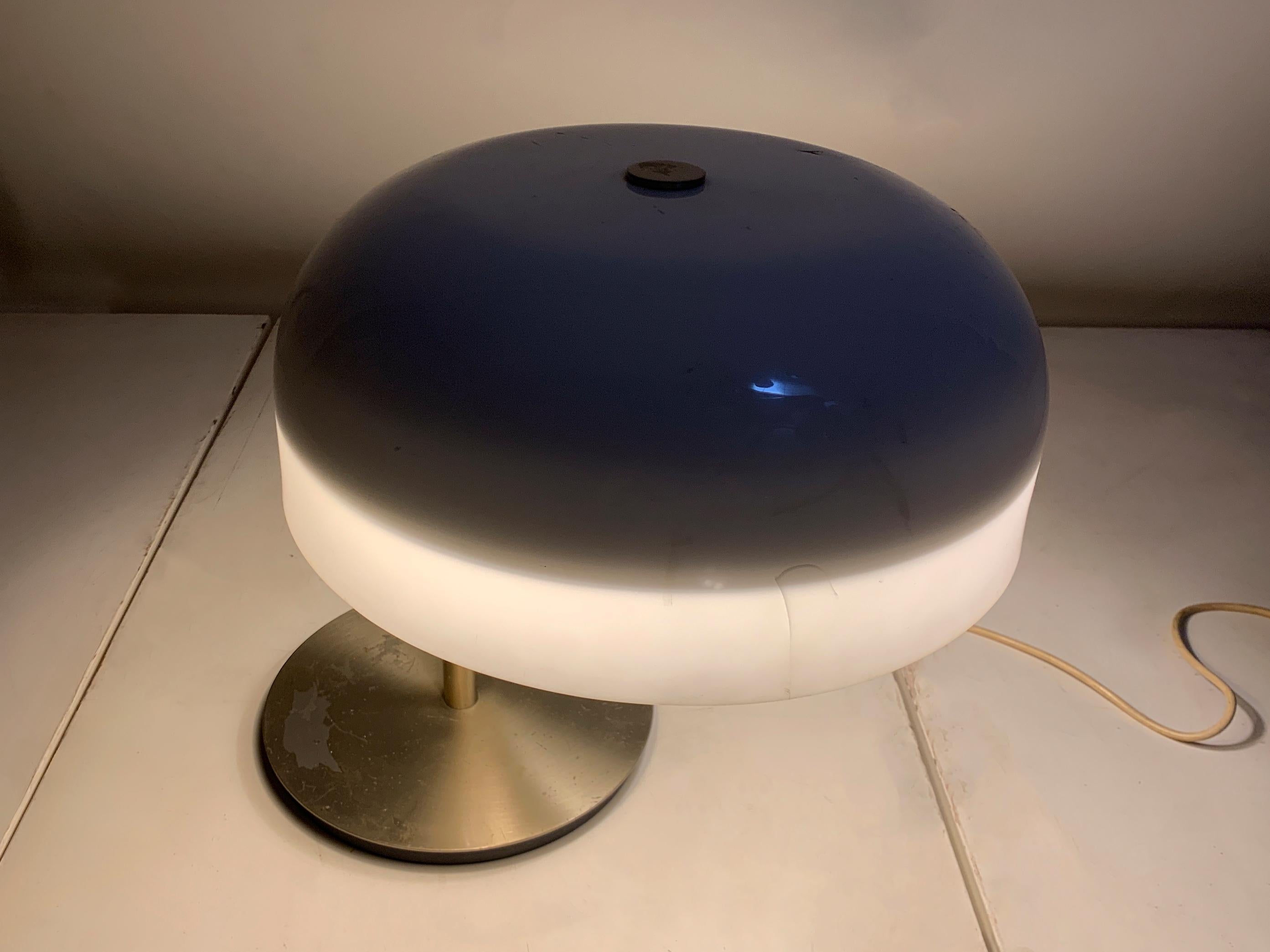 Space Age Table Lamp, Nickel and Plastic, by Gaetano Sciolari for Valenti, 1970s For Sale 5