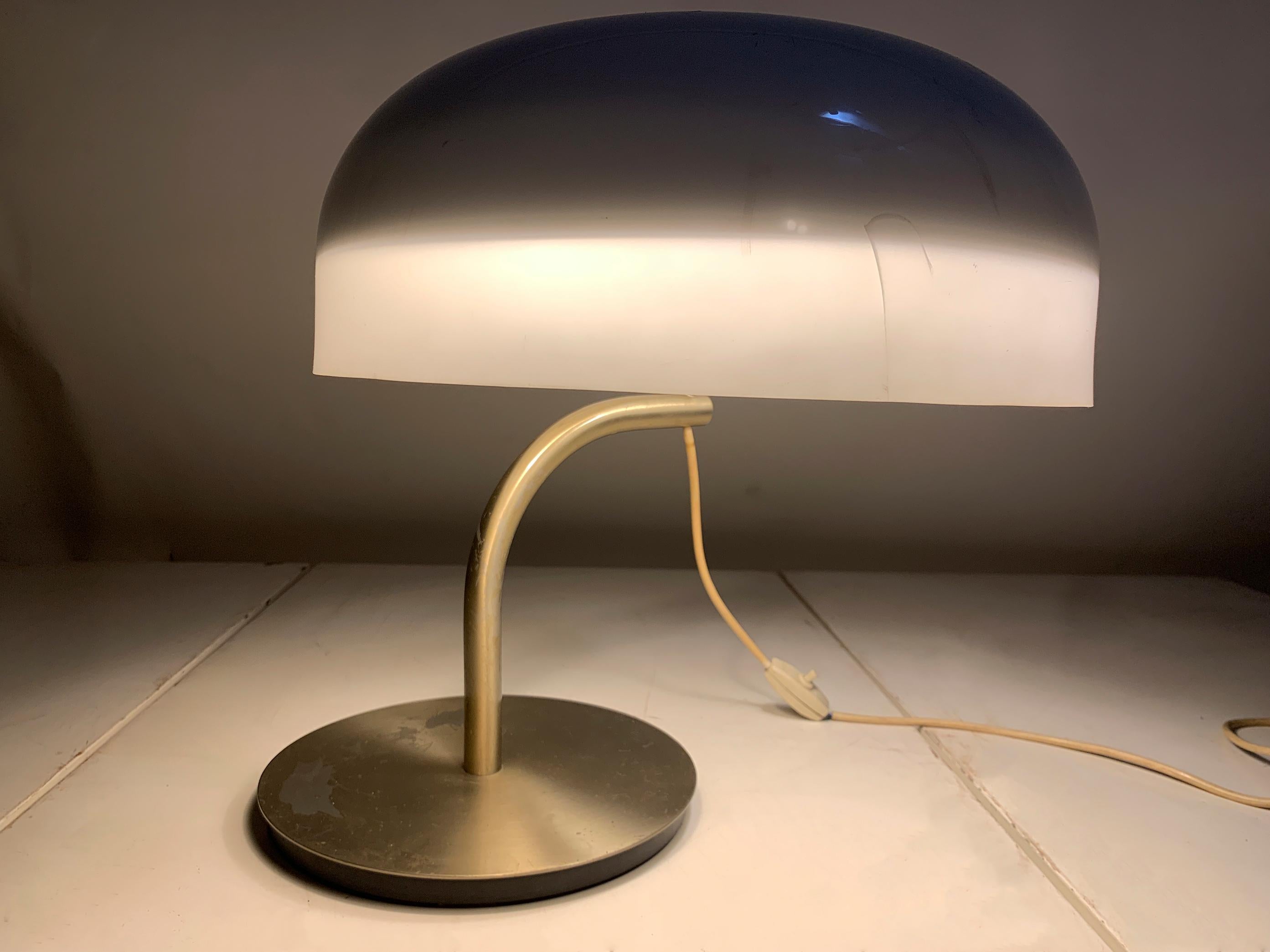 Space Age Table Lamp, Nickel and Plastic, by Gaetano Sciolari for Valenti, 1970s For Sale 6
