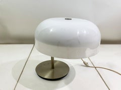 Lampada da tavolo A Space AGE, nichel e plastica, di Gaetano Sciolari per Valenti, anni '70