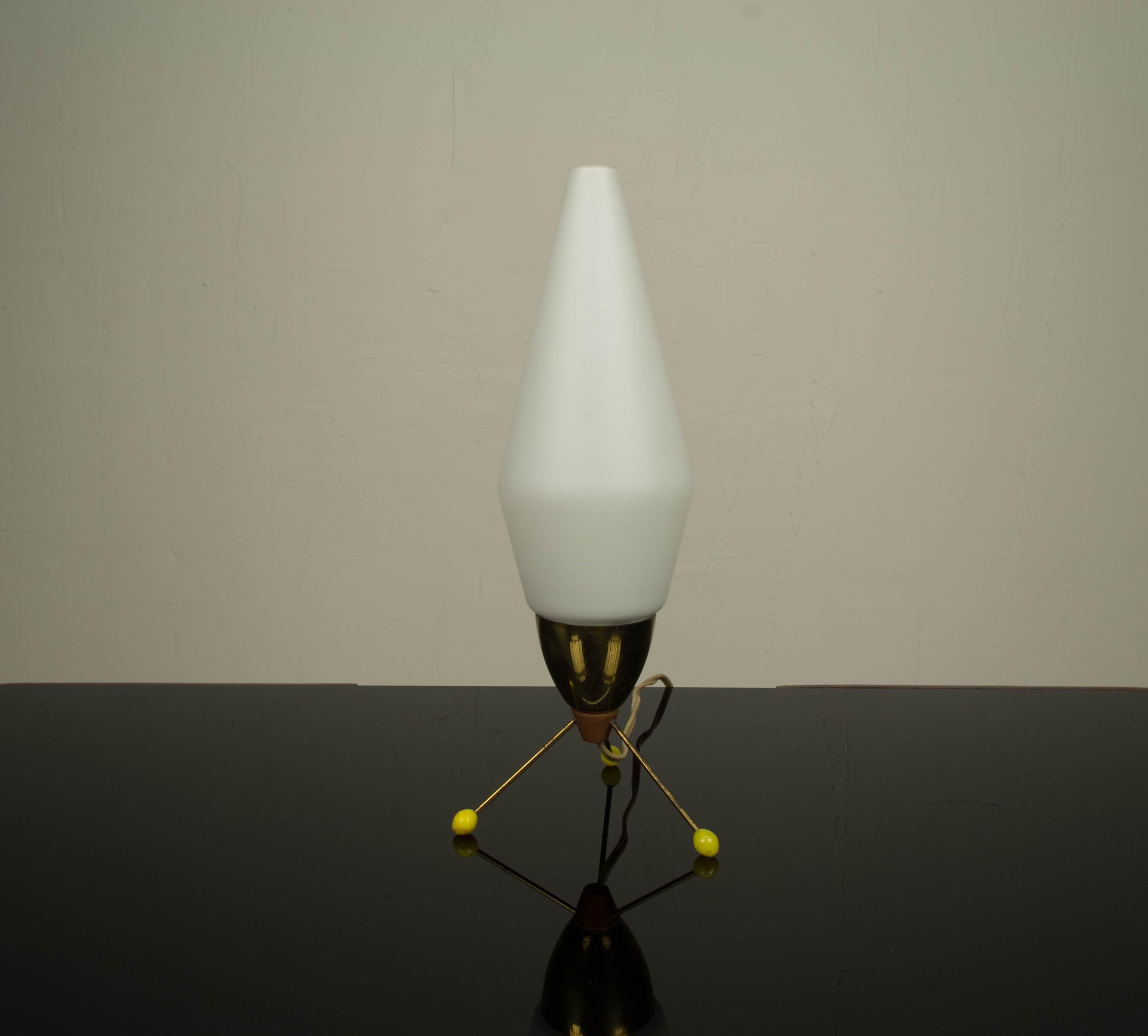 Czech Space Age Table Lamp Rocket, Kamenicky Senov, 1960s