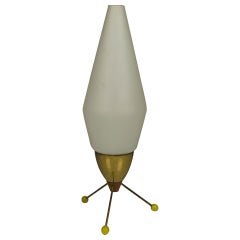 Lampe de bureau fusée de l'ère spatiale Kamenicky Senov, années 1960