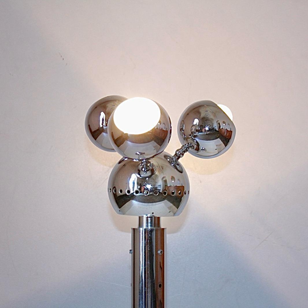 Late 20th Century Space Age  Chromed Table lamp, 